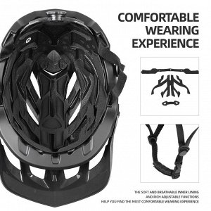Велосипедный шлем BATFOX N-JC032-152 (Черный-Желтый)