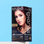 Стойкая крем-краска волос Studio Professional &quot;3D Holography&quot;, тон 5.54 махагон, 115 мл