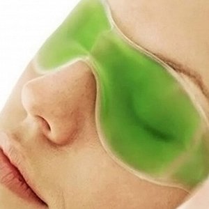 Гелевая маска для глаз, 18,5 ? 5 см, цвет зелёный