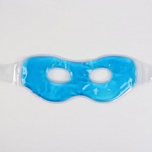 Маска для лица гидрогелевая, охлаждающая/согревающая, 23 х 10 х 0,5 см, цвет синий