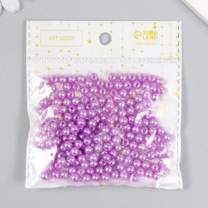 Бусины для творчества пластик "Японский розовый" набор 200 шт d=0,6 см