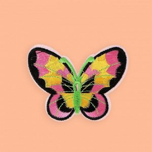 Термоаппликация «Бабочка», 6 ? 7,5 см, цвет разноцветный