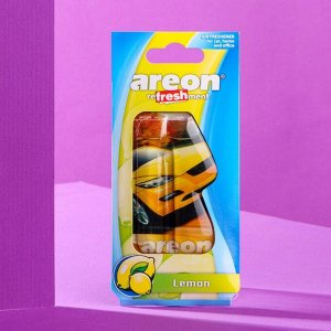 Ароматизатор на зеркало Areon Refreshment гелевый, лимон