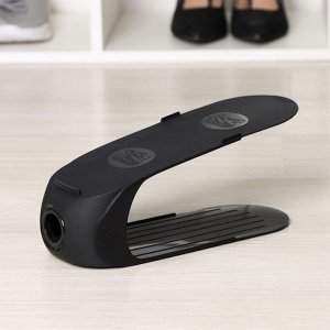 Подставка для хранения обуви IDEA, пластик, 28х10х14 см, чёрный