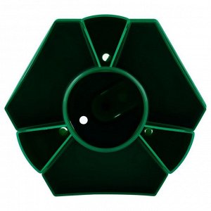 Настольная подставка СТАММ "Maxi Desk", пластиковая, вращающаяся, зеленая
