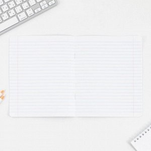 Тетрадь в линейку 12 листов А5, на скрепке ArtFox study, 5 видов МИКС, белизна 96%