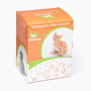 Пижон Шарик для кошек, 3,4 см, фасовка в коробку по 50 шт, микс цветов