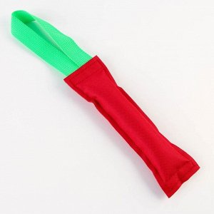 Игрушка-кусалка с 1 ручкой, красная, 20 х 5 см