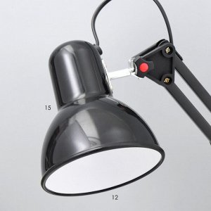 Настольная лампа "Юника" Е27 40Вт черный 14,5х14,5х53 см