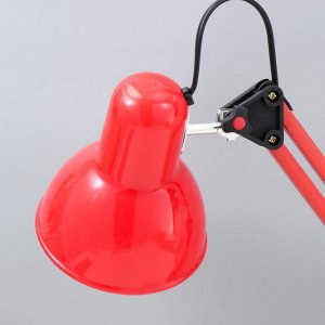 Настольная лампа "Юника" Е27 40Вт красный 14,5х14,5х53 см