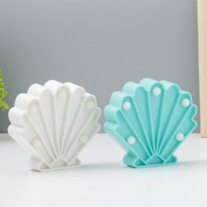 Фигурка светящаяся RISALUX «Ракушка», LED-ночник, батарейки 2xААА, 10x3x9.2 см, МИКС