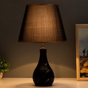 Настольная лампа "Алмедия" Е27 40Вт черный 25х25х43 см RISALUX