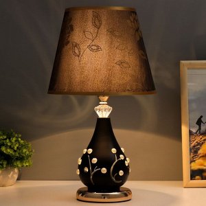 Настольная лампа "Сабрина" Е27 40Вт черный 25х25х43 см RISALUX