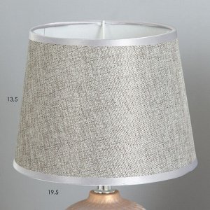Настольная лампа "Джемма" Е14 40Вт серебристо-серый 20х20х33 см RISALUX
