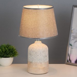 Настольная лампа «Джина» Е14 40 Вт бежево-серый 20x20x33 см RISALUX