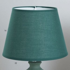Настольная лампа "Корнелия" Е14 40Вт зеленый 22х22х35см RISALUX