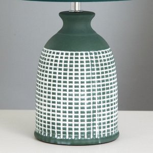 Настольная лампа "Корнелия" Е14 40Вт зеленый 22х22х35см RISALUX