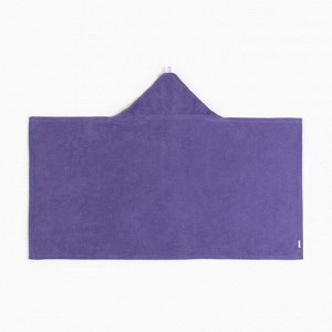 Полотенце с капюшоном Крошка Я, цв.фиолетовый 70*140 см, 100%хл, 320/м2