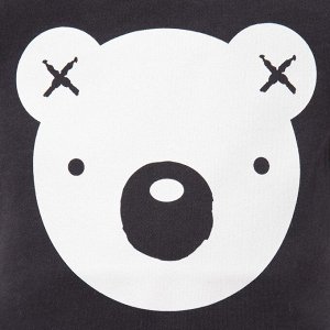 Боди «Крошка Я» Black&white, рост 86-92 см, чёрное