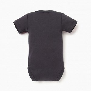 Боди «Крошка Я» Black&white, рост 86-92 см, чёрное