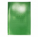 Тетр А4 96 л клет Бумвинил metallic зеленый тиснение croco