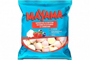 «Mayama», мармелад жевательный со вкусами клубники и черники со сливками, 70 г