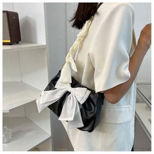 Женская сумка-багет на плечо, экокожа