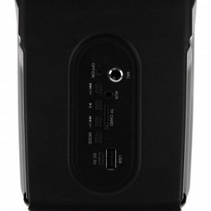 Портативная колонка Digma D-PS1505, подсветка, 20Вт, BT, microSD,USB,AUX,FM, 1200мАч, черная