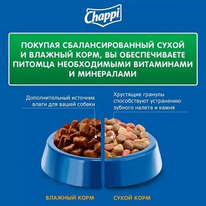 Сухой корм для собак Chappi Сытный мясной обед, Мясное изобилие 15 кг