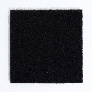 Губка прямоугольная, крупнопористая 10 PPI, лист 50x50x5 см, черный