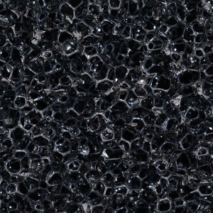 Губка прямоугольная, крупнопористая 10 PPI, лист 50x50x5 см, черный
