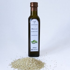 Кунжутное масло холодного отжима, сыродавленное, нерафинированное 250 мл.