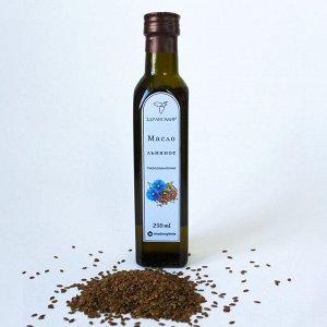 Льняное масло холодного отжима, сыродавленное, нерафинированное 250 мл.