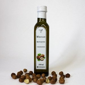 Масло ореха фундука нерафинированное натуральное, сыродавленное холодного отжима 250 мл.