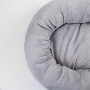 Лежанка с косточкой, 40 х 40 см, серая