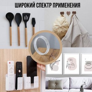 TUNDRA Лента клейкая ТУНДРА, прозрачная, двухсторонняя, 10 мм x 5 м