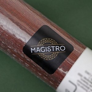 Скалка вращающаяся Magistro, дерево, 43?4 см, рабочая часть 23 см, с фигурными ручками