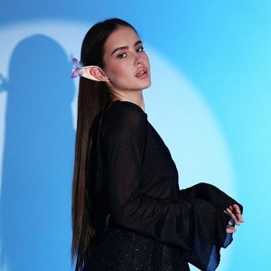 Карнавальные ушки Эльф, с бабочками