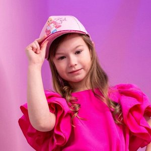 Кепка детская для девочки Shine girl, цвет розовый, р-р 52-54