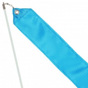 Лента для художественной гимнастики с палочкой Grace Dance, 6 м, цвет голубой