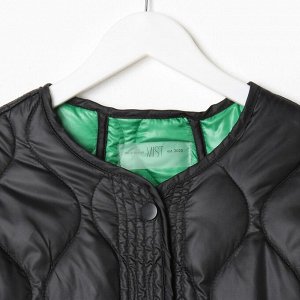 Куртка стёганая женская демисезонная MIST Oversize, чёрная