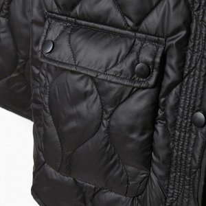 Куртка стёганая женская демисезонная MIST Oversize, чёрная