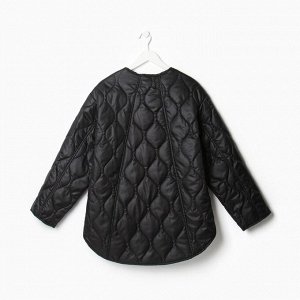 Куртка стёганая женская демисезонная MIST Oversize, чёрная