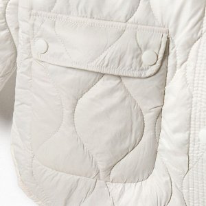 Куртка стеганая MIST Oversize размер, цвет молочный
