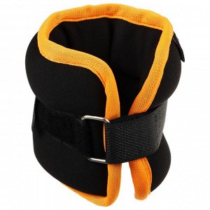 Утяжелители неопреновые ONLYTOP, 2 шт. х 0.5 кг, цвет чёрный