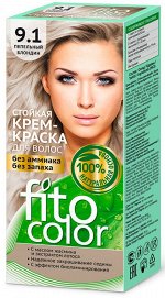 Стойкая крем-краска для волос &quot;Fitocolor&quot; тон 9.1 Пепельный блондин 115 мл