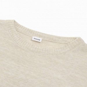 Комплект женский (джемпер, шорты) MINAKU: Casual Collection, бежевый
