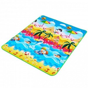 Игровой коврик для детей на фольгированной основе «Морское путешествие», размер 180х150x0, 5 см, Крошка Я