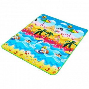 Игровой коврик для детей на фольгированной основе «Морской мир», размер 180х150x0,5 см, Крошка Я
