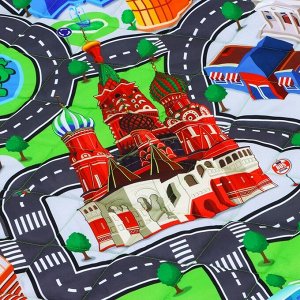 Игровой коврик - сумка для детей «Дороги», 2 в 1, 200x155 см, Крошка Я